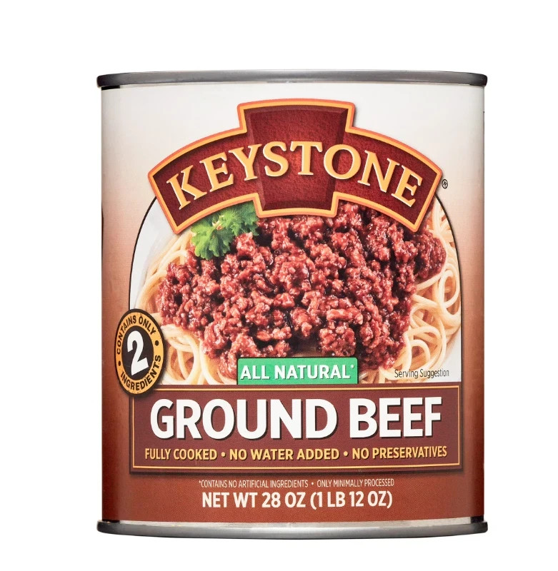 Keystone All natural Ground Beef 28 oz Can, Free Shipping******