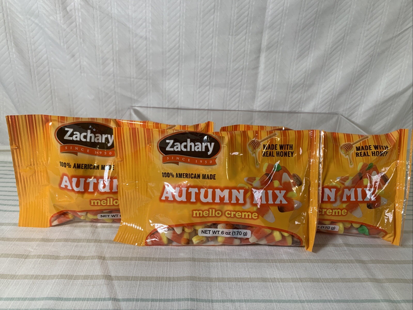 Zachary Autumn Mix 6 oz Mello Creme w/ Real Honey Soft & Chewy Candy BB 5/2026