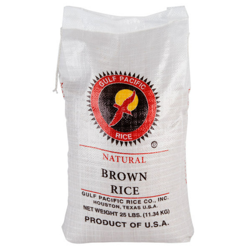 25 lb. Bulk Wholesale Supply Natural Brown Rice Non-GMO Gluten Free Made in USA