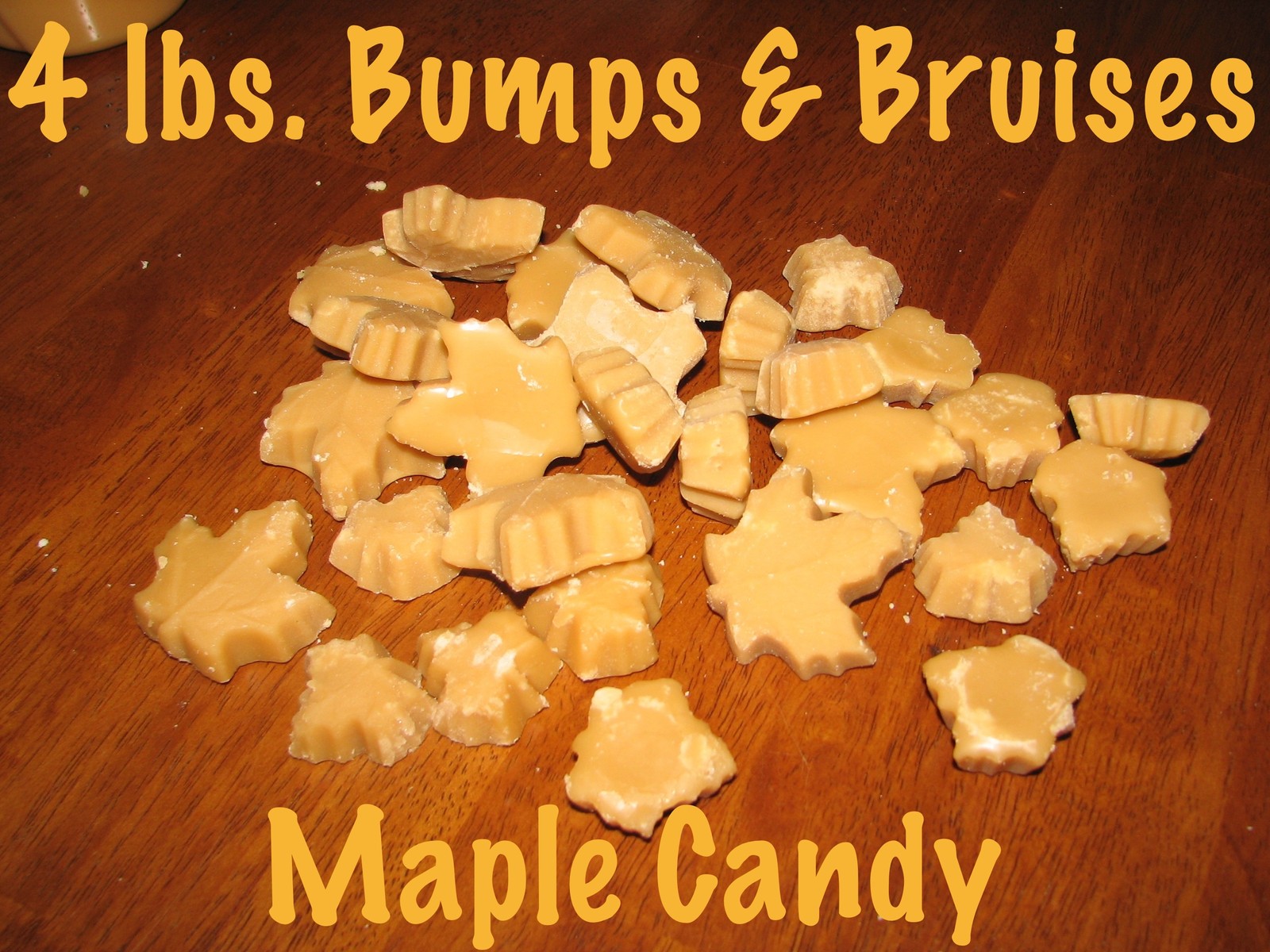 FREE SHIPPING 4 pounds lb Pure Vermont Maple Candy Bumps and Bruises ALL NATURAL