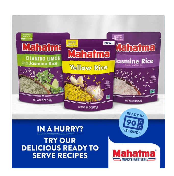 Mahatma Enriched Extra Long Grain White Rice 20 lb Bag