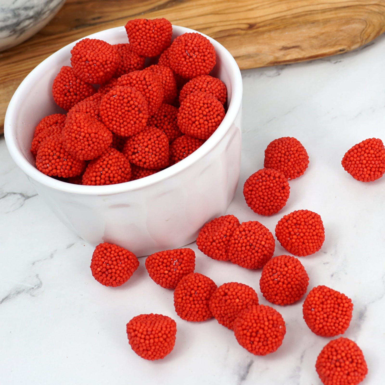Red Berries With Nonpareils, Berry Flavor, Candy 1 Pound,
