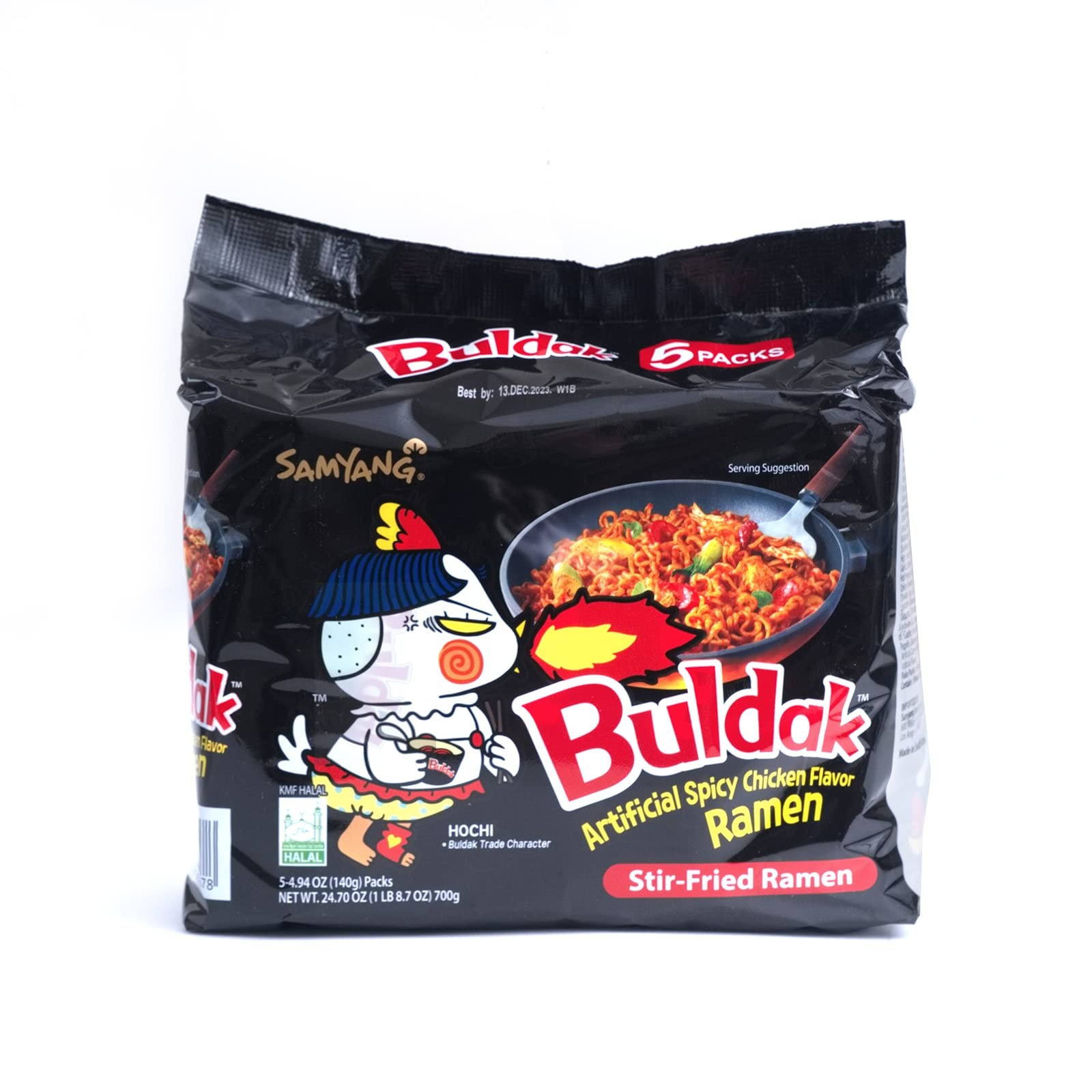 Samyang Original Chicken Flavor Buldak Ramen Pack of 5 5