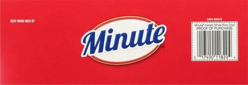 Minute White Rice, Instant White Rice for Quick Dinner Meals, 72-Ounce Box