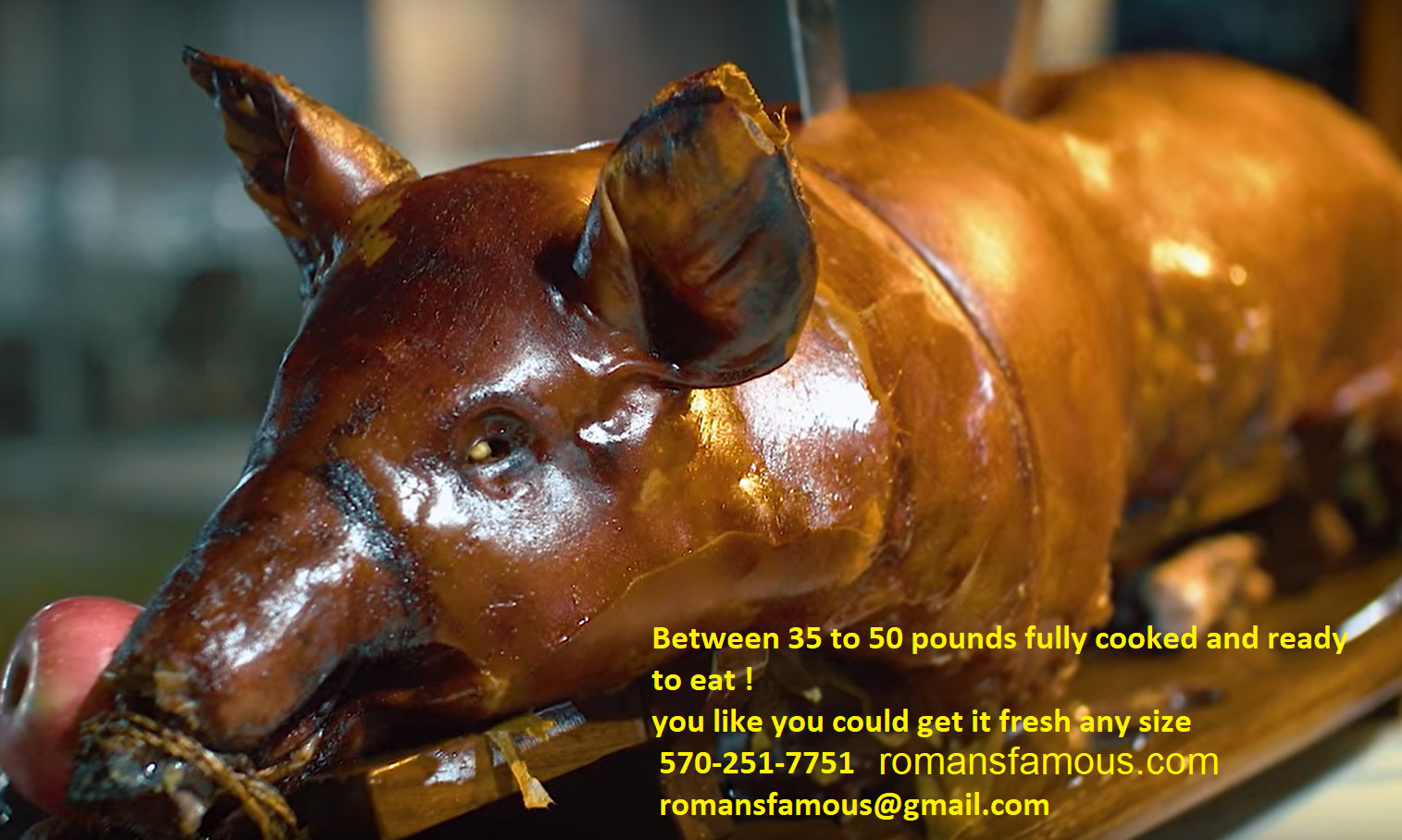 BBQ USDA 100% Certified SUCKLING Piglet !! US SELLER !!