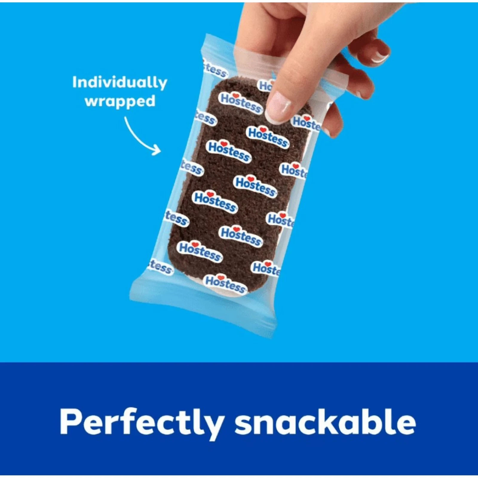 Hostess Suzy Q’s Chocolate Snack Cakes with Creamy Filling (5 Count), 2 Pack