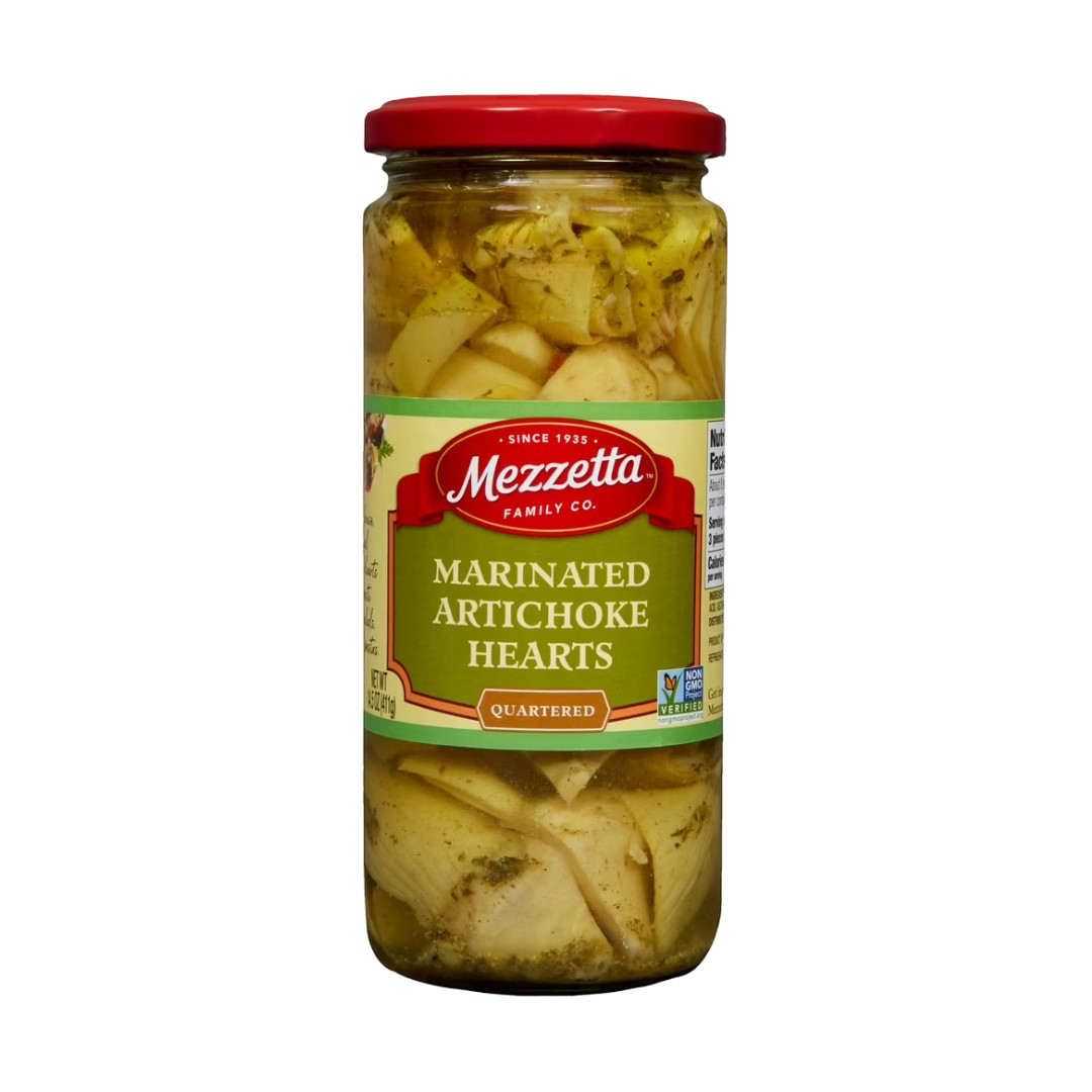 Mezzetta Marinated Artichoke Hearts Quartered, 14.5 oz