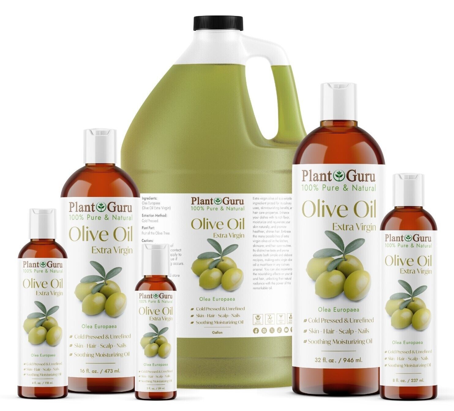 Olive Oil Extra Virgin Cold Pressed 100% Pure Natural Unrefined