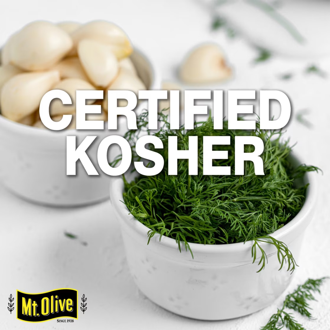 (2 pack) Mt. Olive Kosher Baby Dill Jumbo Pickles – 66 fl oz..