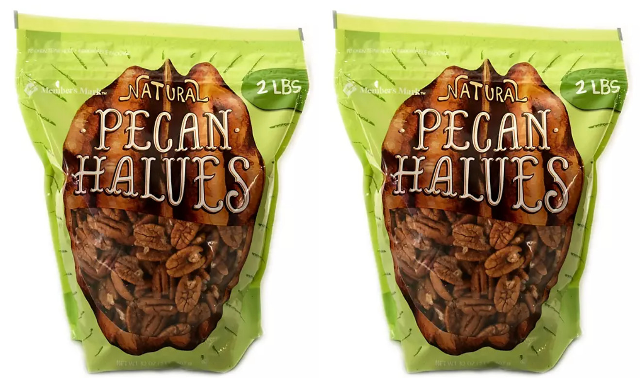 2 pack – Member’s Mark Natural Pecan Halves (2 lbs.) – free shipping