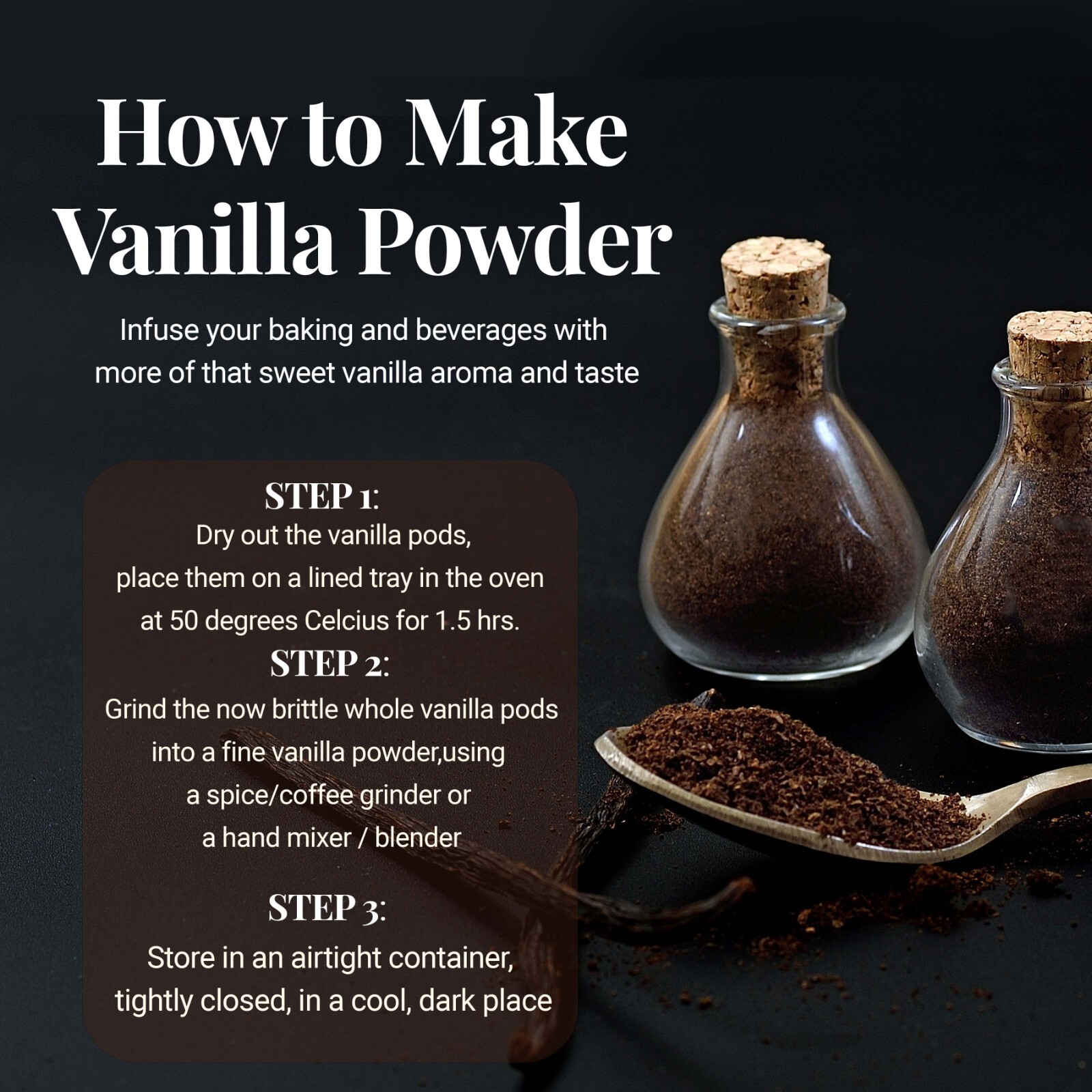 Whole Vanilla Beans Grade A, Vanilla Beans For Making Vanilla Extract, 1 Pound
