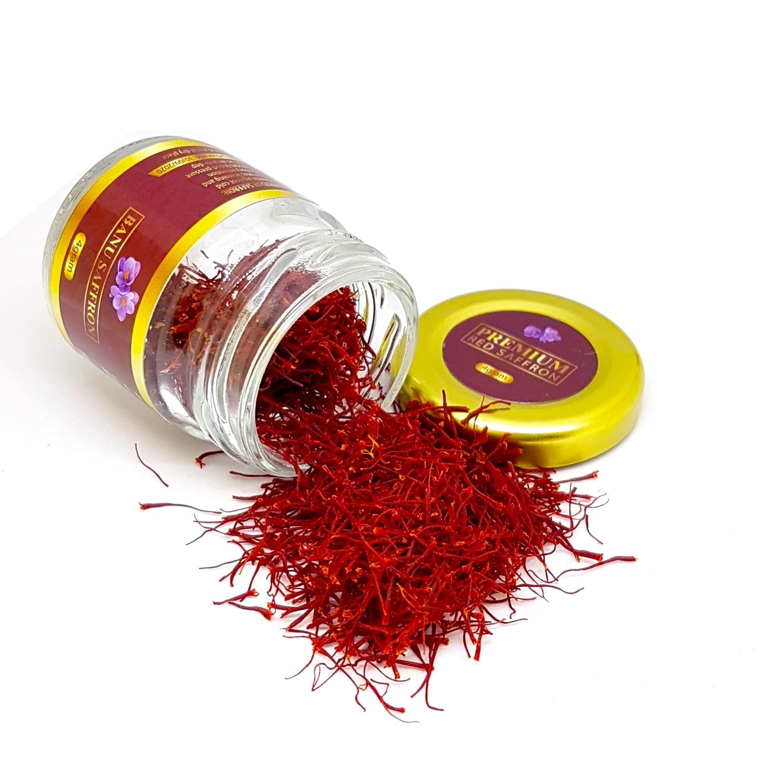 Organic Saffron Threads by Banu – Award Winning All Red Certified…