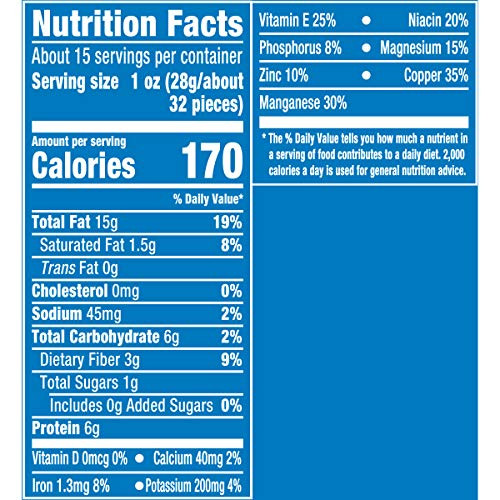 Planters Lightly Salted Mixed Nuts 15 Ounce Kosher Snack Less Than 50 Peanuts