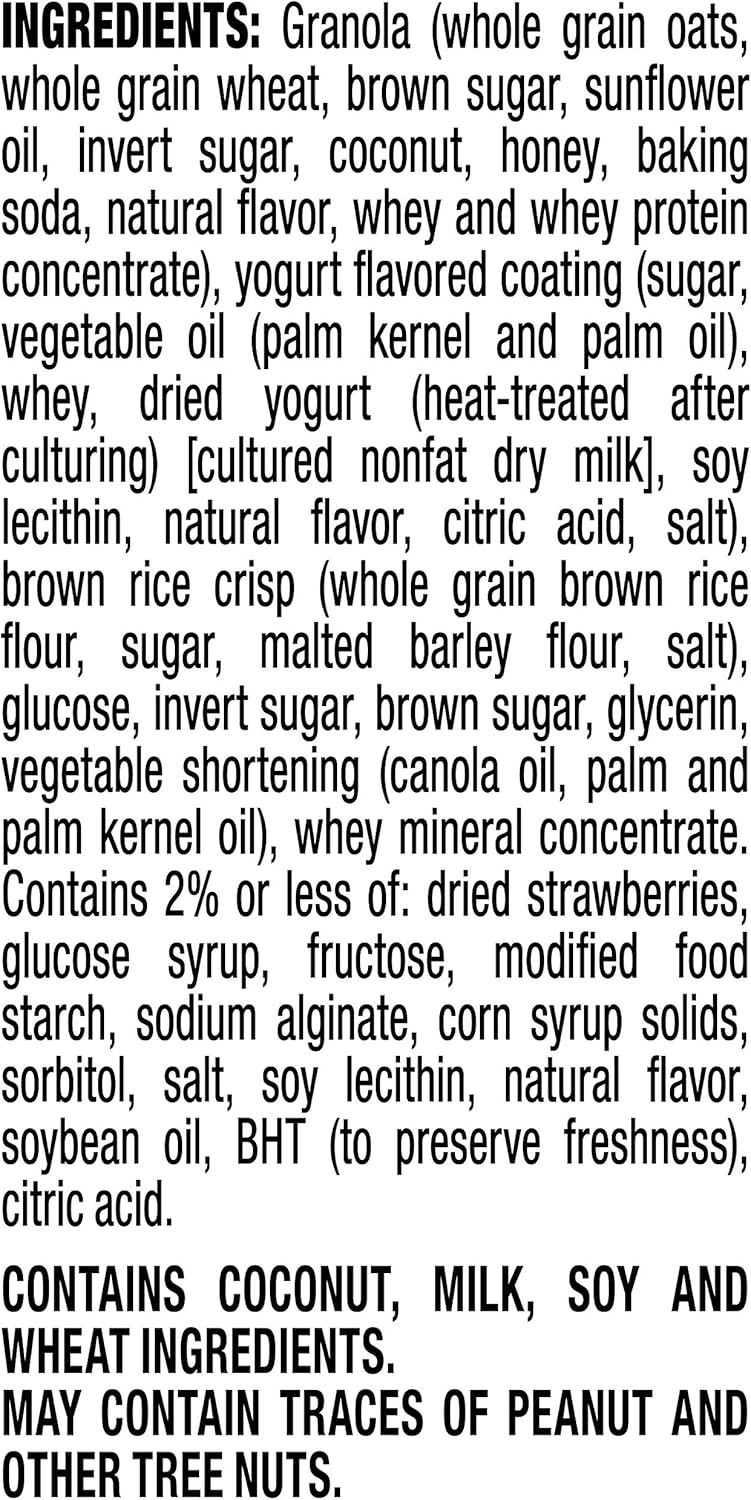 Chewy Yogurt Granola Bar, Strawberry 5 Count Pack of 1