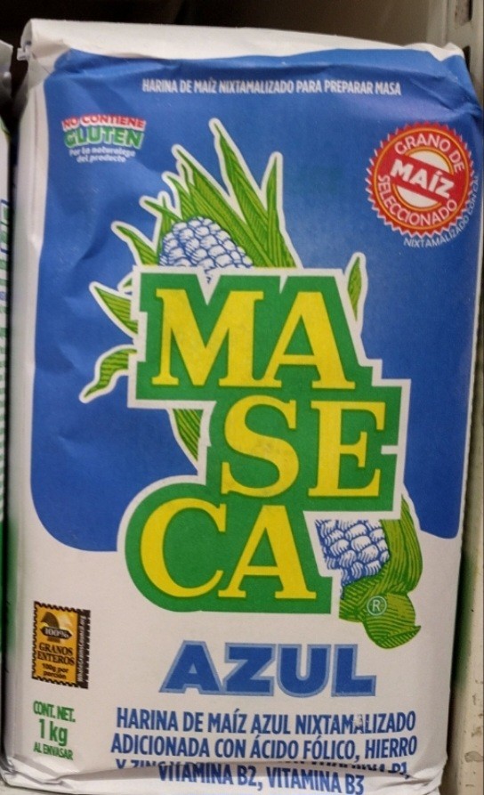 3X MASECA BLUE CORN FLOUR ( HARINA MAIZ AZUL ) 3 BAGS OF 2.2 LBS EA. -FREE SHIP
