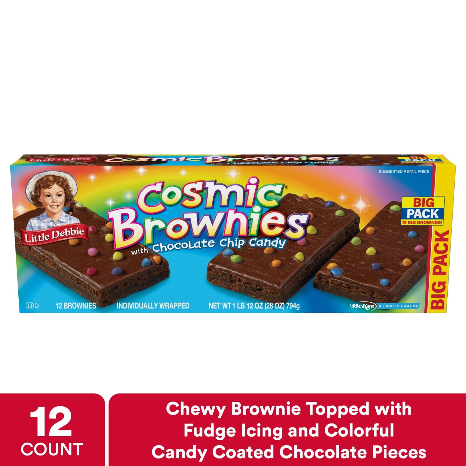 Snack Cakes, Little Debbie Big Pack COSMIC Brownies
