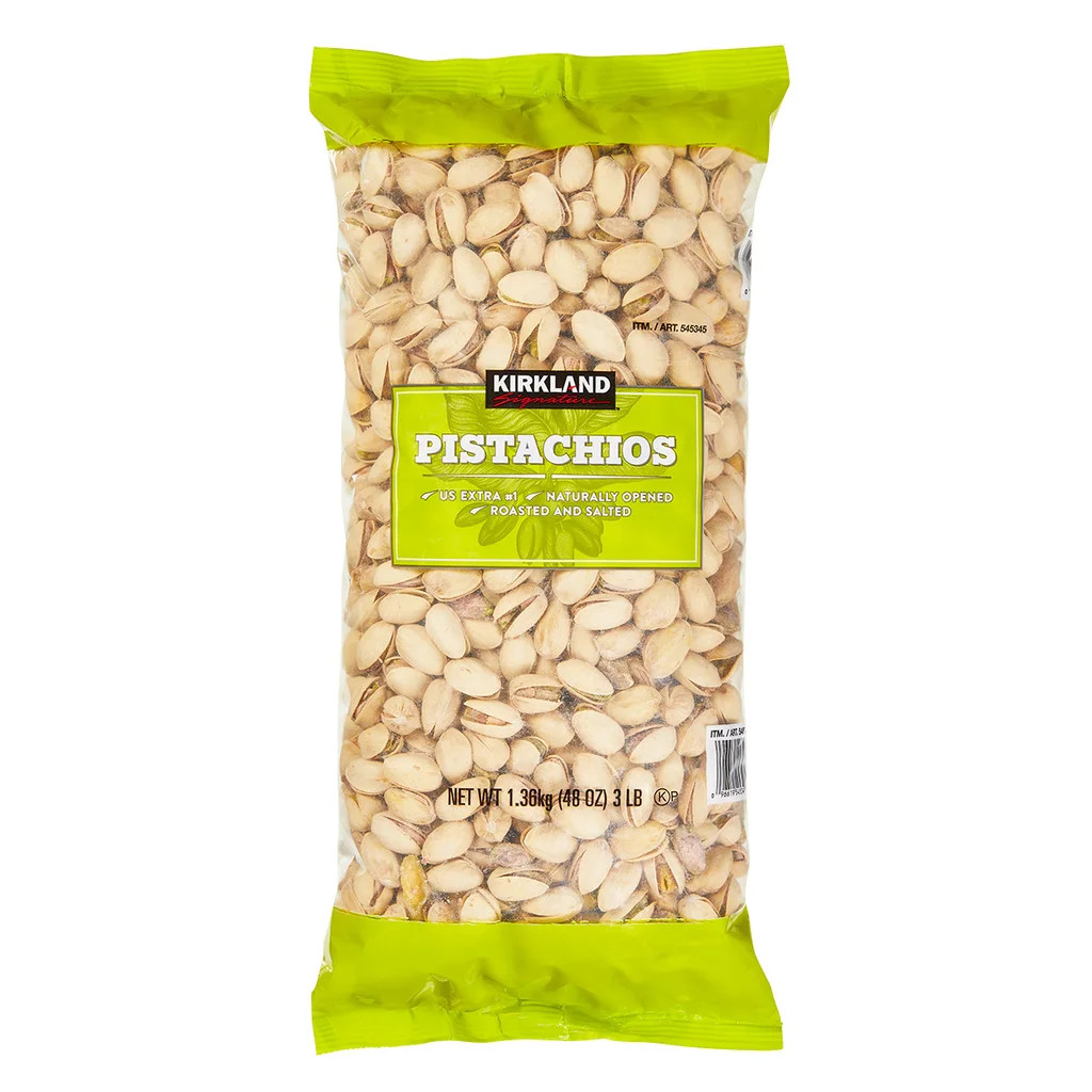 New Kirkland In-Shell Pistachios – Roasted & Salted, 3 Lb Bag, Kosher Snack