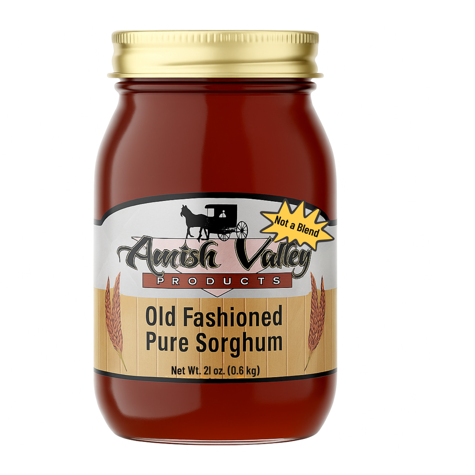 All-Natural 100% Pure Sorghum Syrup No Blend Non-GMO Gluten -Free Made in USA