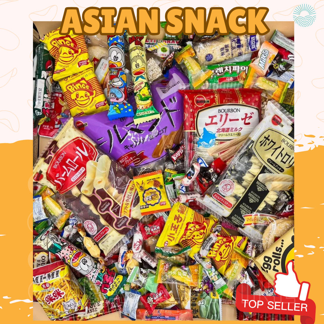 45 Piece Asian Snack Box – Japanese, Korean Treats – Best Seller Asian Snack Box
