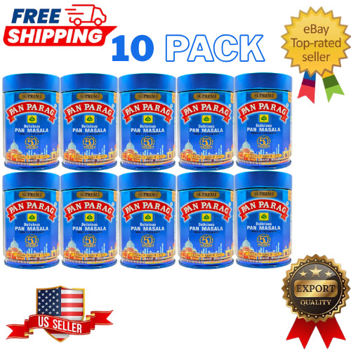 Pan Parag 100g Each Pack Of 10 Fresh Export Quality Mouth Fresher EXP 03/28