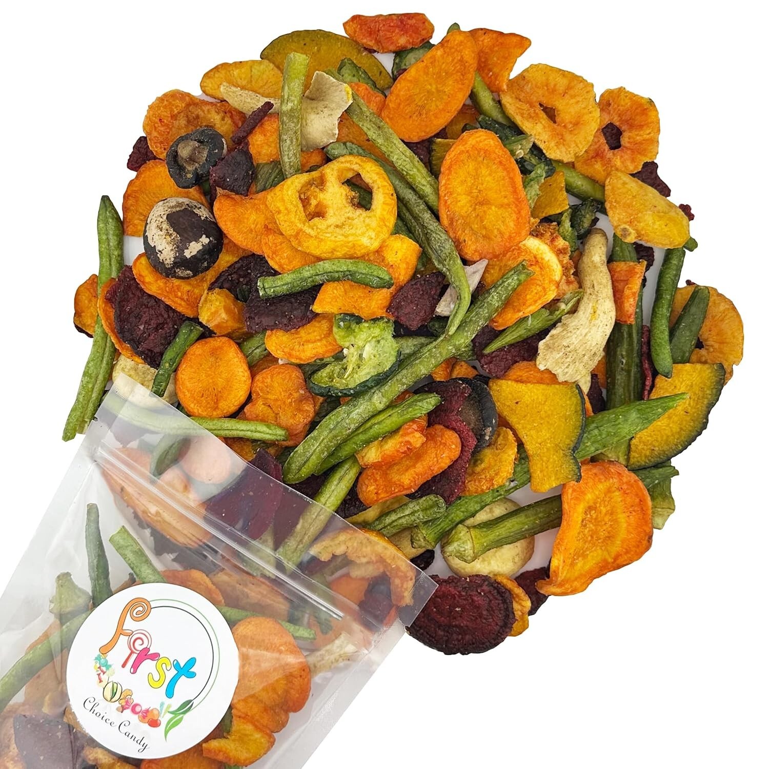 FirstChoiceCandy Super Mix Vegetable Chips – 1 Pound