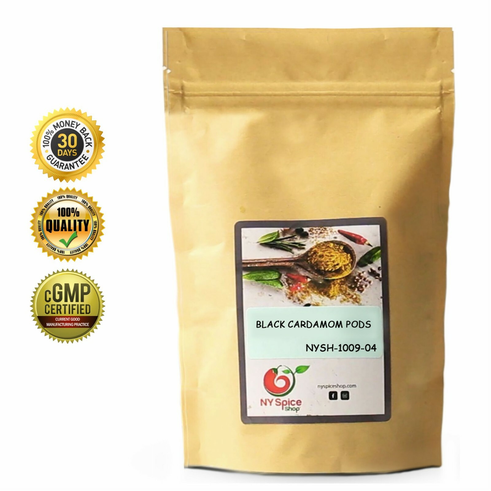 Black Cardamom Pods Whole Item Weight 4oz-1lb