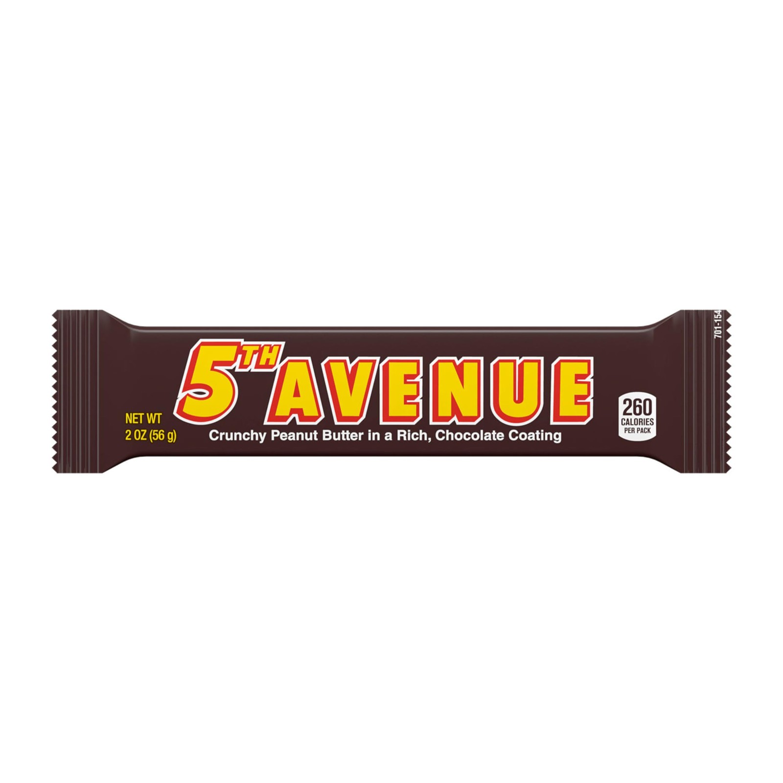 5TH AVENUE Chocolatey Coated Crunchy Peanut Butter Candy Bars 2 oz 18 Count