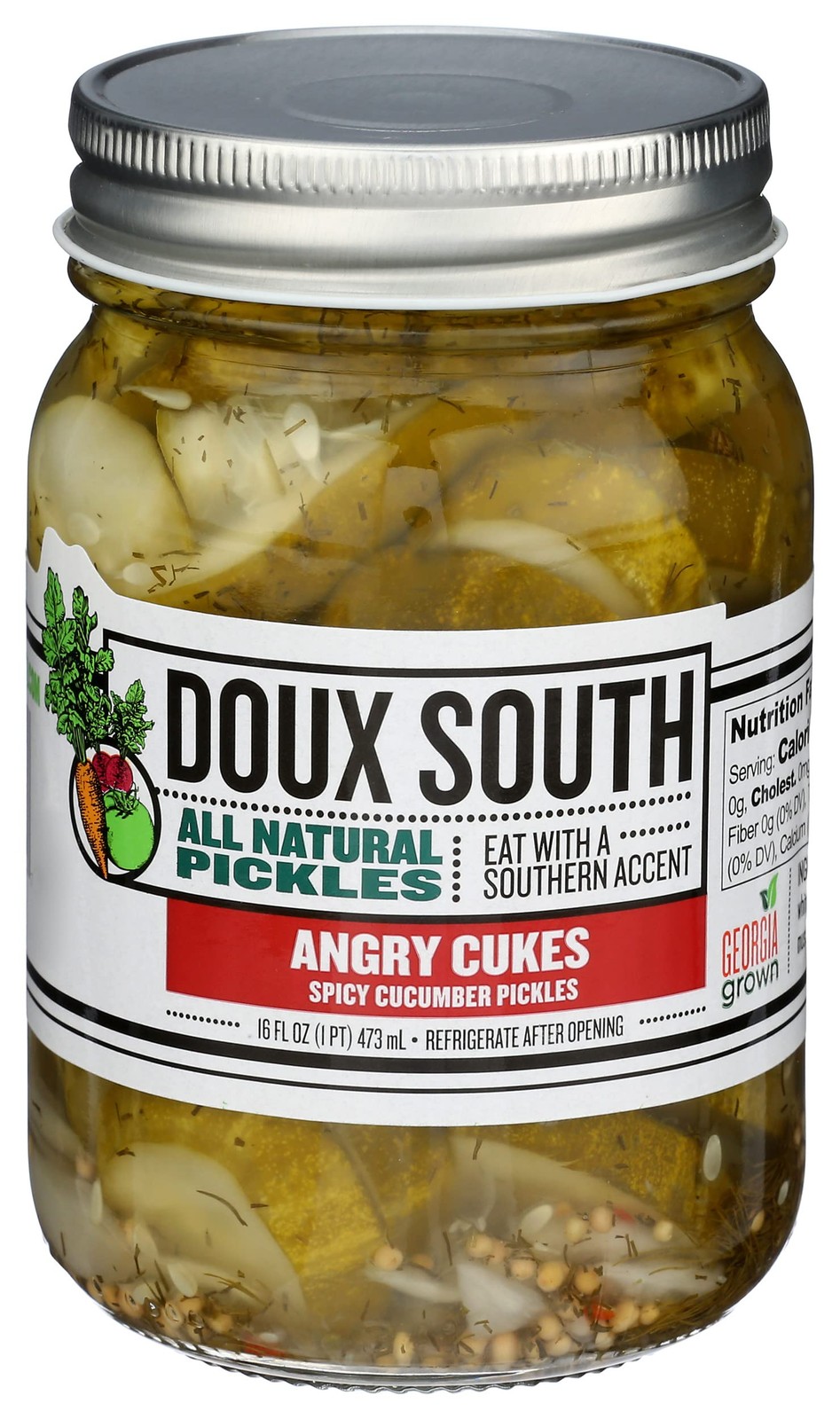Angry Cukes 16 FZ – Locally Made Pickles From Doux South