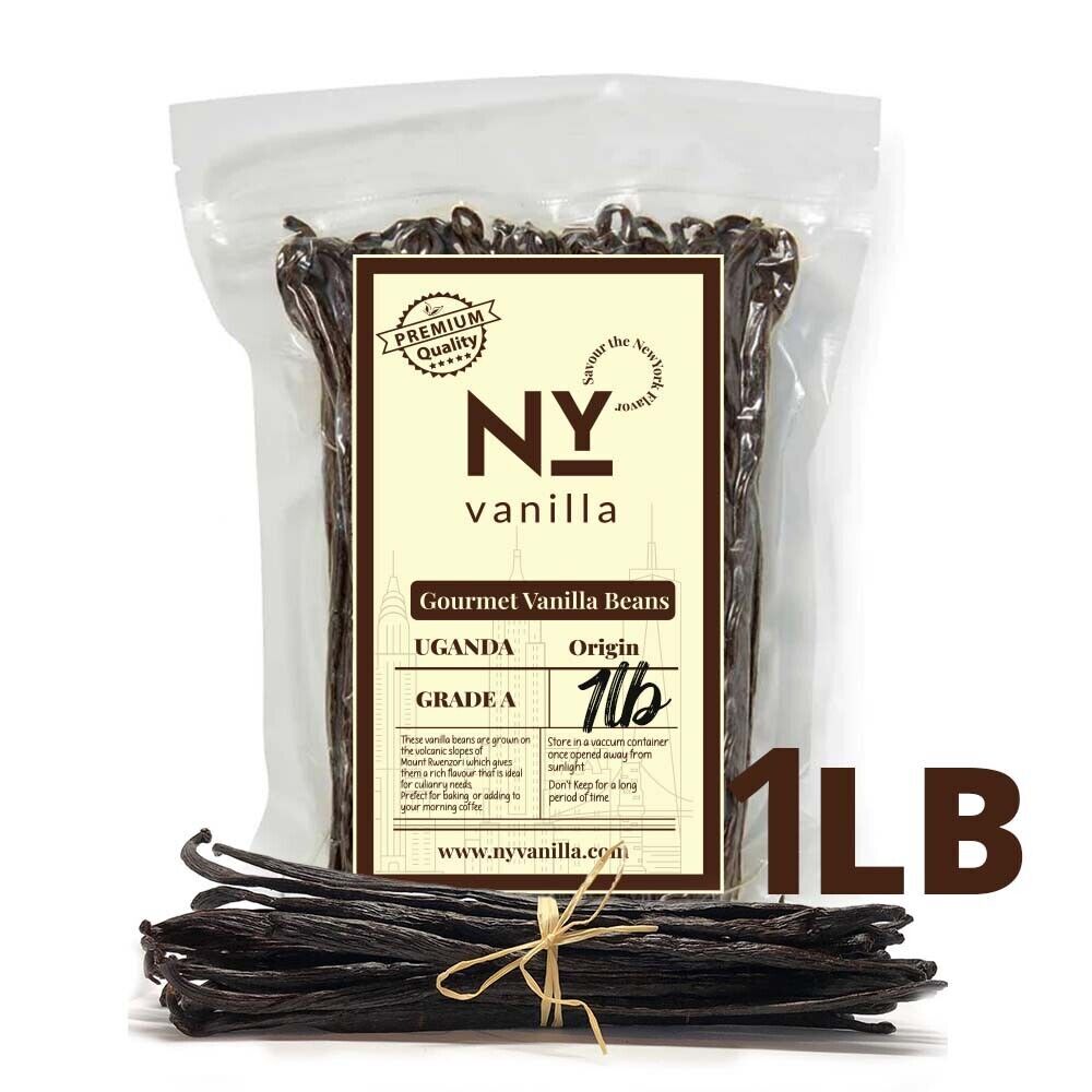 Fresh Organic Vanilla Beans Grade A 5′- 8′ – Bulk Vanilla Pods and Vanilla Cuts.