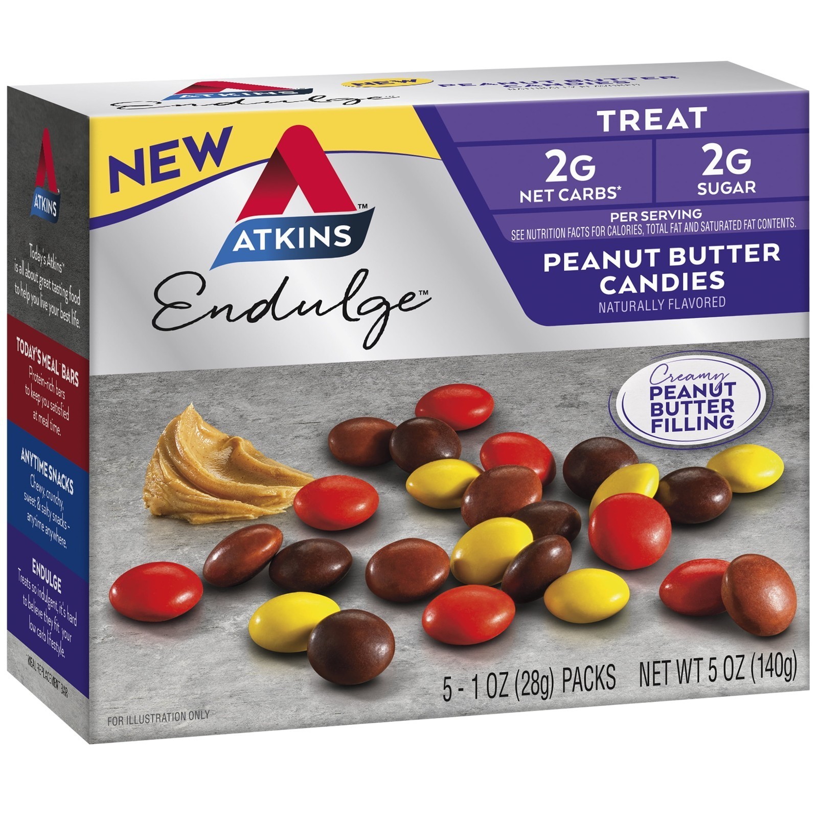 Endulge Treat Peanut Butter Candies Keto Friendly, 5 Count