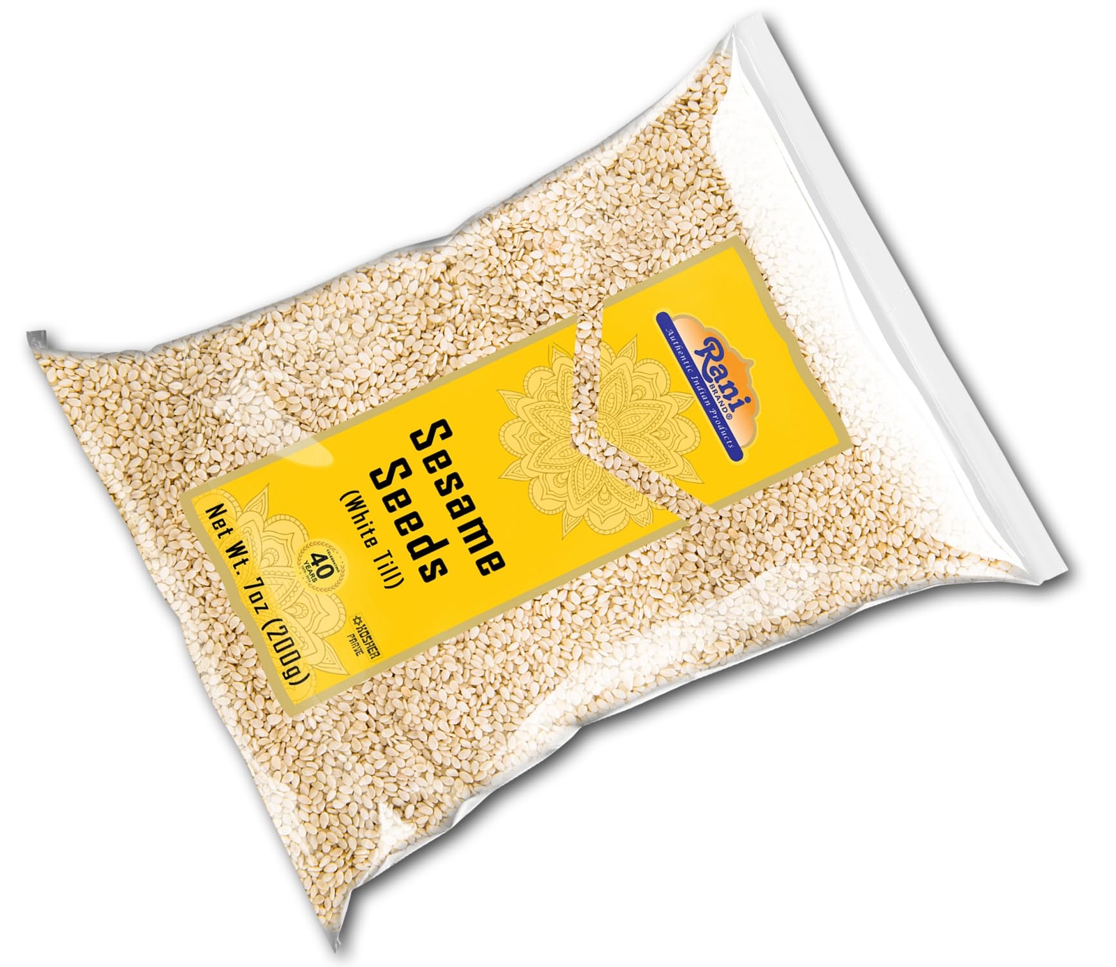 Rani Sesame Seeds Whole White, Hulled (Till) 7oz (200gm)