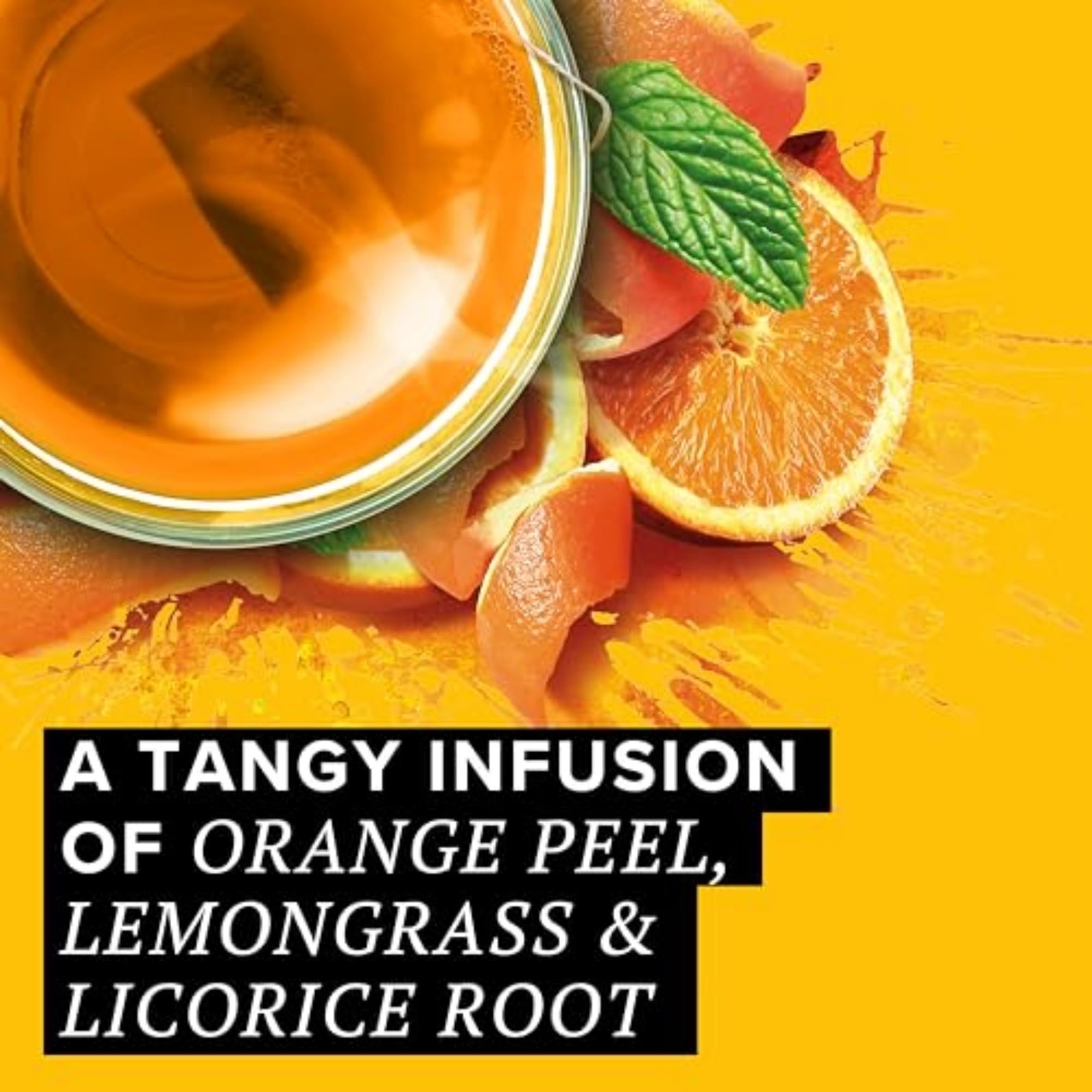 TAZO Wild Sweet Orange Herbal Tea Bags 20-Count Caffeine Free 20