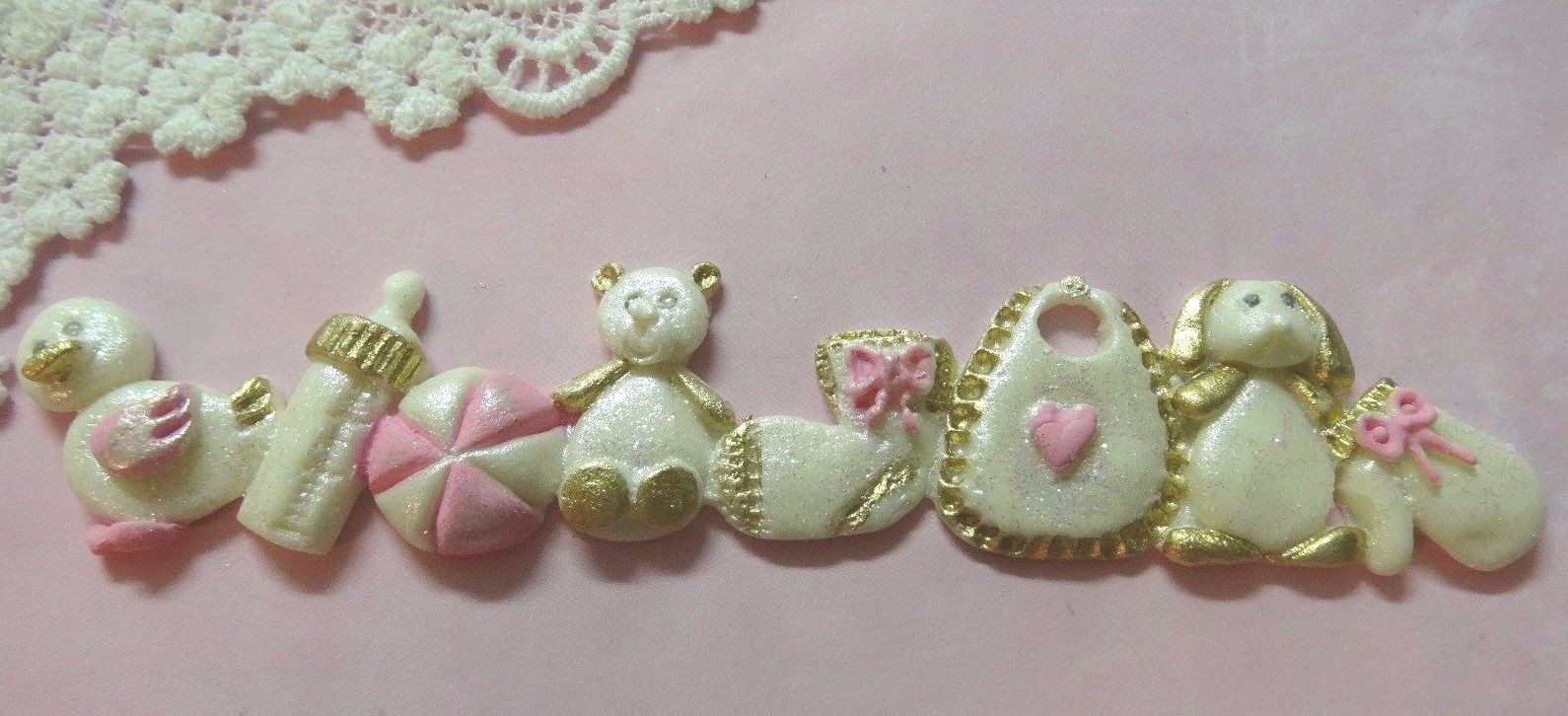 Baby border silicone mold fondant cake decorating baby shower cookies FDA